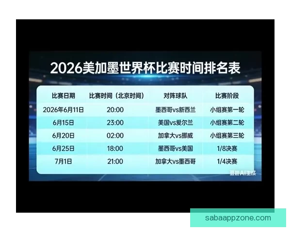 美加墨世界杯赛程预测与球队实力全面解析